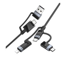 Кабель USB Borofone BU51 6-in-1 USB/C to iP/Micro/Type-C(L=1.2M)