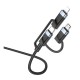 Кабель USB Borofone BU51 6-in-1 USB/C to iP/Micro/Type-C(L=1.2M)