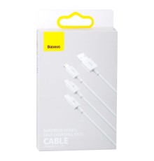 Кабель USB Baseus USB to Micro / Lightning / Type-C 3.5A 1.5m CAMLTYS