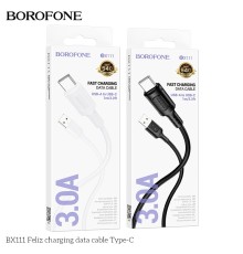 Кабель USB Borofone BX111 Type-C 3A М'ята упаковка