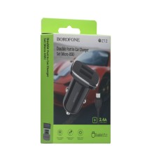 Автомобільний Зарядний Пристрій Borofone BZ12 2.4A Micro 2 USB