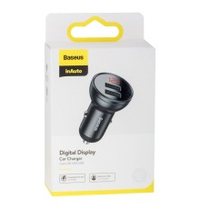 Автомобільний Зарядний Пристрій Baseus Digital Display CCBX 4.8A 24W М'ята упаковка