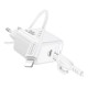 Мережевий Зарядний Пристрій Borofone BAS43A 1USB-C PD/QC 20W+Type-C to Lightning