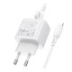 Мережевий Зарядний Пристрій Borofone BAS43A 1USB-C PD/QC 20W+Type-C to Lightning