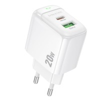 Мережевий Зарядний Пристрій Borofone BAS44A 1USB-C/1USB PD/QC 20W