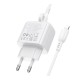 Мережевий Зарядний Пристрій Borofone BAS44A 1USB-C/1USB PD/QC 20W+Type-C to Lightning