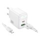 Мережевий Зарядний Пристрій Borofone BAS45A 1USB-C/1USB PD/QC 30W+Type-C to Lightning