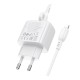 Мережевий Зарядний Пристрій Borofone BAS45A 1USB-C/1USB PD/QC 30W+Type-C to Lightning