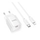 Мережевий Зарядний Пристрій Hoco C146A 1USB-C PD/QC 20W+Type-C to Lightning