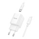Мережевий Зарядний Пристрій Hoco C146A 1USB-C PD/QC 20W+Type-C to Lightning