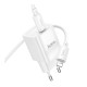 Мережевий Зарядний Пристрій Hoco C146A 1USB-C PD/QC 20W+Type-C to Lightning