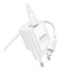 Мережевий Зарядний Пристрій Hoco C147A 1USB-C/1USB PD/QC 20W+Type-C to Lightning