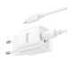 Мережевий Зарядний Пристрій Hoco C147A 1USB-C/1USB PD/QC 20W+Type-C to Lightning