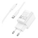 Мережевий Зарядний Пристрій Hoco C148A 1USB-C PD/QC 30W+Type-C to Lightning