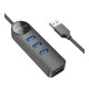 Хаб USB Borofone DH5 4-in-1 (USB to USB3.0*4)(L=0.2M)