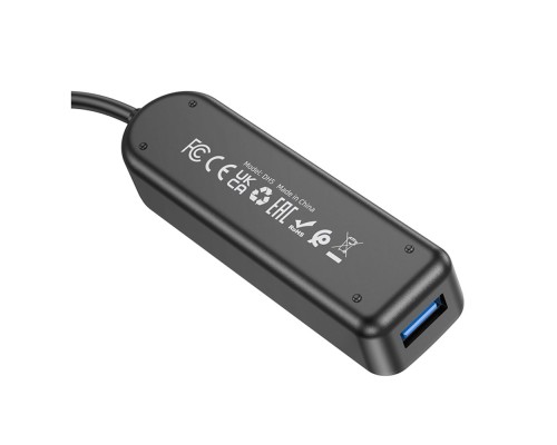 Хаб USB Borofone DH5 4-in-1 (USB to USB3.0*4)(L=0.2M)