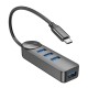 Хаб USB Borofone DH5 4-in-1 (Type-C to USB3.0*4)(L=0.2M)