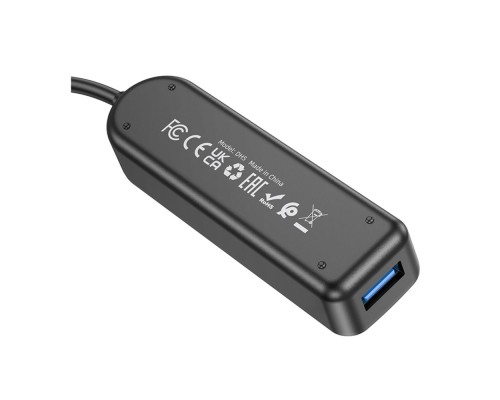 Хаб USB Borofone DH5 4-in-1 (Type-C to USB3.0*4)(L=0.2M)