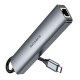 Хаб USB Borofone DH16 6-в-1 Type-C to HDMI+PD+USB3.0+USB2.0*2+RJ45(L=0.15M)