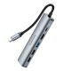 Хаб USB Borofone DH16 6-в-1 Type-C to HDMI+PD+USB3.0+USB2.0*2+RJ45(L=0.15M)