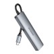 Хаб USB Borofone DH15 6-в-1 Type-C to HDMI+PD+USB3.0+USB2.0+SD+TF(L=0.15M)
