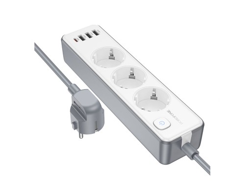 Мережевий Подовжувач Borofone BAC9 (PD20W/1C3A)(EU)(L=2M)