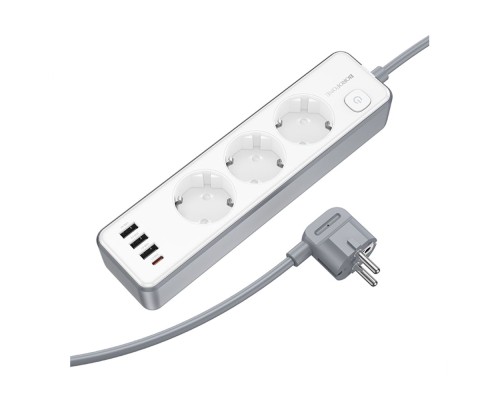 Мережевий Подовжувач Borofone BAC9 (PD20W/1C3A)(EU)(L=2M)