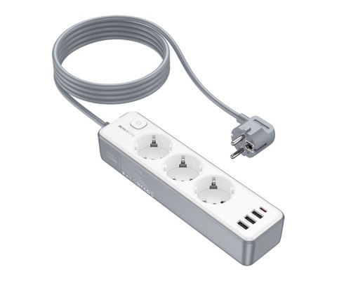 Мережевий Подовжувач Borofone BAC9 (PD20W/1C3A)(EU)(L=2M)