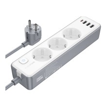 Мережевий Подовжувач Borofone BAC9 (PD20W/1C3A)(EU)(L=3M)