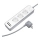 Мережевий Подовжувач Borofone BAC9 (PD20W/1C3A)(EU)(L=3M)