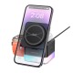 Бездротовий Зарядний Пристрій Borofone BQ34 3 in1 Magnetic 15W For  iWatch