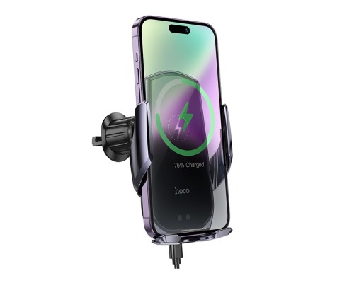 Автотримач Hoco CA202 Plus Automatic Clamping Wireless 15w 