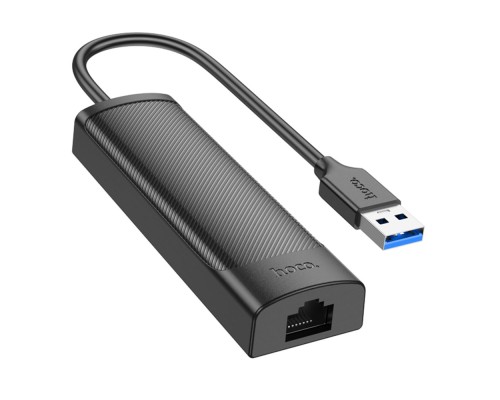 Хаб USB Hoco HB42 4-in-1 (USB to USB3.0*3+RJ45 1Gbps) (L=1.2M)