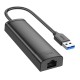 Хаб USB Hoco HB42 4-in-1 (USB to USB3.0*3+RJ45 1Gbps) (L=1.2M)