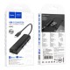 Хаб USB Hoco HB42 4-in-1 (Type-C to USB3.0*3+RJ45 1Gbps) (L=0.2M)