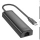 Хаб USB Hoco HB42 4-in-1 (Type-C to USB3.0*3+RJ45 1Gbps) (L=0.2M)