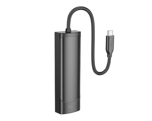 Хаб USB Hoco HB42 4-in-1 (Type-C to USB3.0*3+RJ45 1Gbps) (L=0.2M)