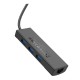 Хаб USB Hoco HB42 4-in-1 (Type-C to USB3.0*3+RJ45 1Gbps) (L=0.2M)