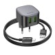 Мережевий Зарядний Пристрій Hoco CS34A 2USB QC 18W+USB to Micro