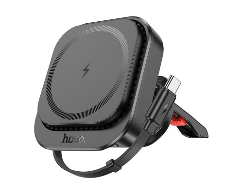 Автотримач Hoco HW23 Magnetic Wireless 15W 