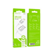Кабель USB Borofone BX101 Creator Lightning 2.4A М'ята упаковка