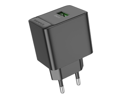 Мережевий Зарядний Пристрій Borofone BAS12A 1USB QC3.0 18W