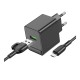 Мережевий Зарядний Пристрій Borofone BAS12A 1USB QC3.0 18W+USB to Micro