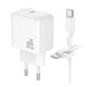 Мережевий Зарядний Пристрій Borofone BAS43A 1USB-C PD/QC 20W+Type-C to Type-C