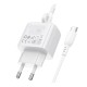 Мережевий Зарядний Пристрій Borofone BAS43A 1USB-C PD/QC 20W+Type-C to Type-C