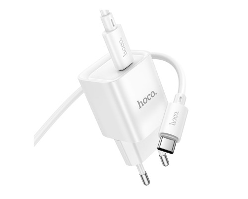 Мережевий Зарядний Пристрій Hoco C146A 1USB-C PD/QC 20W+Type-C to Type-C