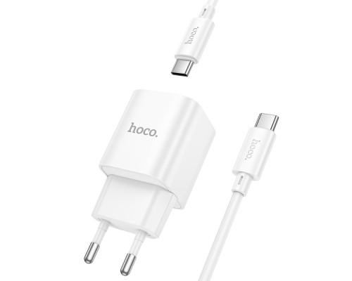 Мережевий Зарядний Пристрій Hoco C147A 1USB-C/1USB PD/QC 20W+Type-C to Type-C