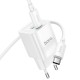Мережевий Зарядний Пристрій Hoco C147A 1USB-C/1USB PD/QC 20W+Type-C to Type-C