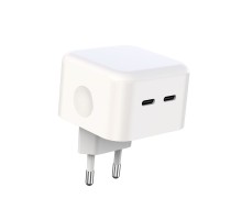Мережевий Зарядний Пристрій XO L102 EU Dual type-C port 35W Type-C to Lightning