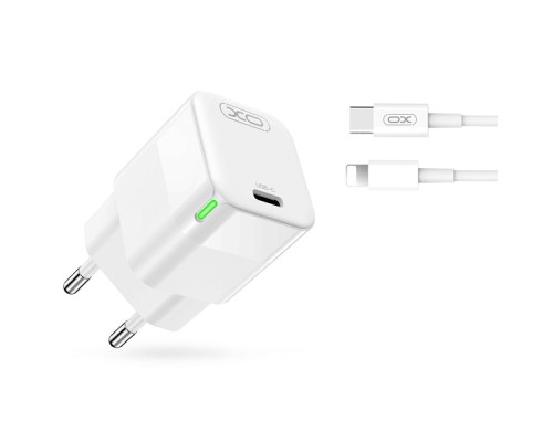 Мережевий Зарядний Пристрій XO CE06 PD 30W GaN Type-C to Lightning
